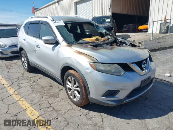 ✅ 2015 Nissan Rogue S • VIN: KNMAT2MV9FP509842 • Lot: 44630874. Listed on IAAI with Not provided. Free auction sales archive from the USA and detailed vehicle history report at DreamBid. Image 1.