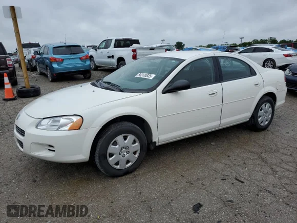 ✅ 2002 Dodge Stratus SE • VIN: 1B3EL36X22N312458 • Lot: 56370835. Listed on Copart with 72,807 mi. Free auction sales archive from the USA and detailed vehicle history report at DreamBid. Image 1.