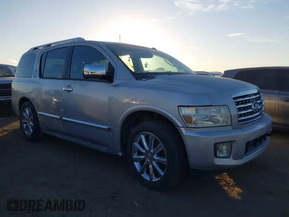 ✅ 2008 Infiniti QX56 • VIN: 5N3AA08D48N909353 • Lot: 44729277. Listed on IAAI with 210,451 mi. Free auction sales archive from the USA and detailed vehicle history report at DreamBid. Image 1.