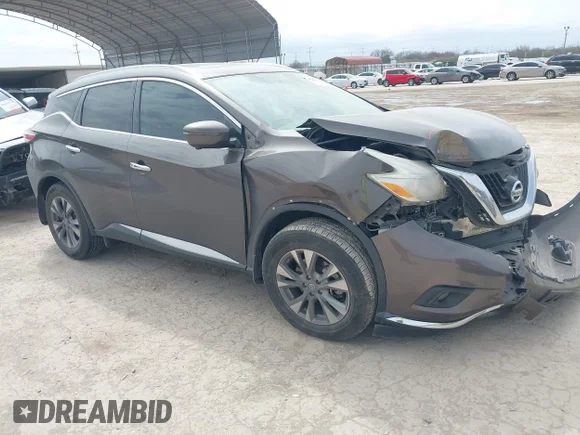 ✅ 2016 Nissan Murano SV • VIN: 5N1AZ2MG3GN124138 • Lot: 41682017. Wystawiony na IAAI z przebiegiem 140 293 mil. Bezpłatny archiwum sprzedaży aukcyjnych z USA i szczegółowy raport historii pojazdu na DreamBid. Zdjęcie 1.