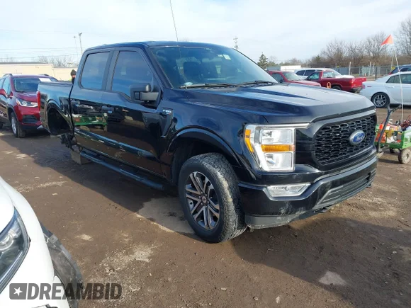 ✅ 2021 Ford F-150 XLT • VIN: 1FTFW1E54MKD21374 • Lot: 44085778. Listed on IAAI with 101,617 mi. Free auction sales archive from the USA and detailed vehicle history report at DreamBid. Image 1.