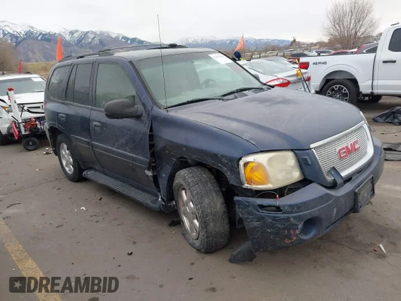✅ 2003 GMC Envoy SLE • VIN: 1GKDS13S932254253 • Lot: 43970028. Listed on IAAI with 203,637 mi. Free auction sales archive from the USA and detailed vehicle history report at DreamBid. Image 1.