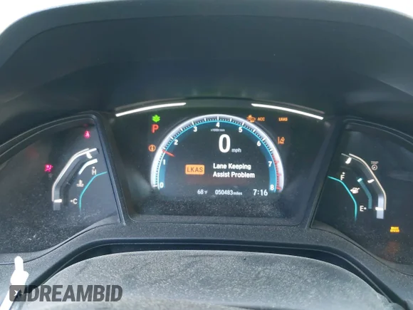 ✅ 2019 Honda Civic LX • VIN: 2HGFC2F68KH534954 • Lot: 44591914. Listed on IAAI with 50,483 mi. Free auction sales archive from the USA and detailed vehicle history report at DreamBid. Image 7.