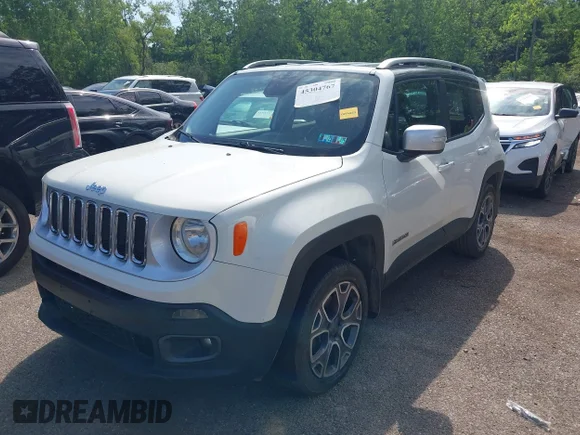 ✅ 2015 Jeep Renegade Limited • VIN: ZACCJBDT0FPB53320 • Lot: 45304767. Wystawiony na IAAI z przebiegiem 156 488 mil. Bezpłatny archiwum sprzedaży aukcyjnych z USA i szczegółowy raport historii pojazdu na DreamBid. Zdjęcie 2.