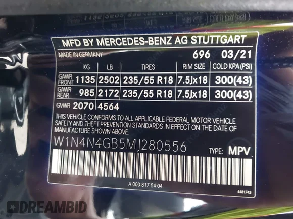 ✅ 2021 Mercedes-Benz GLA 250 • VIN: W1N4N4GB5MJ280556 • Lot: 45037380. Wystawiony na IAAI z przebiegiem 49 019 mil. Bezpłatny archiwum sprzedaży aukcyjnych z USA i szczegółowy raport historii pojazdu na DreamBid. Zdjęcie 9.