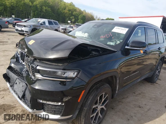 ✅ 2024 Jeep Grand Cherokee Limited • VIN: 1C4RJKBG5R8602501 • Лот: 45014614. Опубликован ранее на IAAI с пробегом Не указан. Бесплатный доступ к архиву аукционных продаж из США и подробный отчёт об истории автомобиля на DreamBid. Изображение 2.