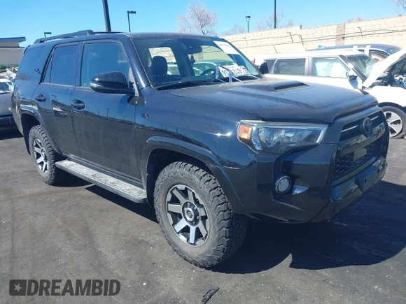 ✅ 2020 Toyota 4Runner TRD Off Road • VIN: JTEBU5JR9L5740589 • Lot: 44575909. Listed on IAAI with 79,572 mi. Free auction sales archive from the USA and detailed vehicle history report at DreamBid. Image 1.