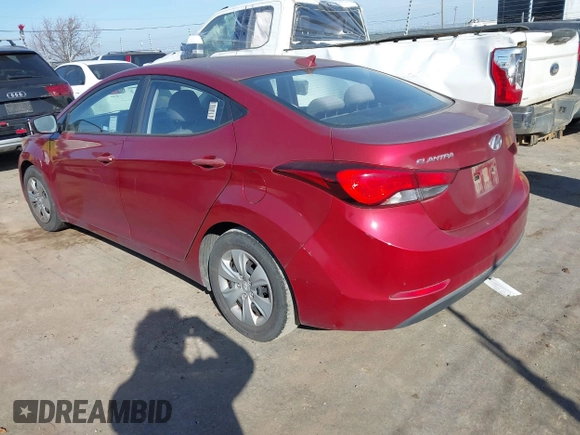 ✅ 2016 Hyundai Elantra Value Edition • VIN: 5NPDH4AE3GH700992 • Lot: 44321576. Wystawiony na IAAI z przebiegiem 147 365 mil. Bezpłatny archiwum sprzedaży aukcyjnych z USA i szczegółowy raport historii pojazdu na DreamBid. Zdjęcie 3.