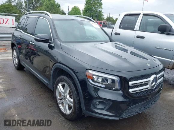 ✅ 2020 Mercedes-Benz GLB 250 • VIN: W1N4M4HB0LW055156 • Lot: 44889890. Wystawiony na IAAI z przebiegiem 53 712 mil. Bezpłatny archiwum sprzedaży aukcyjnych z USA i szczegółowy raport historii pojazdu na DreamBid. Zdjęcie 1.