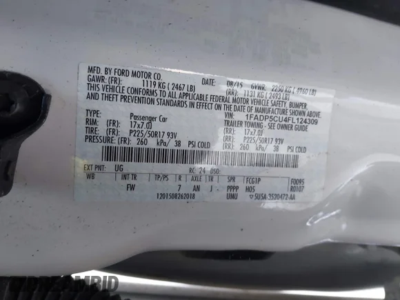 ✅ 2015 Ford C-Max SEL • VIN: 1FADP5CU4FL124309 • Лот: 44068084. Опубліковано раніше на IAAI з пробігом 85 143 миль. Безкоштовний доступ до архіву аукціонних продажів зі США та докладний звіт про історію автомобіля на DreamBid. Зображення 9.