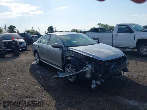 ✅ 2013 Volkswagen Passat SEL Premium • VIN: 1VWCM7A33DC089454 • Lot: 44893878. Listed on IAAI with 149,809 mi. Free auction sales archive from the USA and detailed vehicle history report at DreamBid. Image 1.