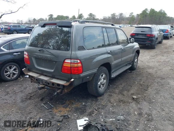 ✅ 2002 Toyota Land Cruiser • VIN: JTEHT05J722026240 • Lot: 44740780. Wystawiony na IAAI z przebiegiem 165 595 mil. Bezpłatny archiwum sprzedaży aukcyjnych z USA i szczegółowy raport historii pojazdu na DreamBid. Zdjęcie 4.