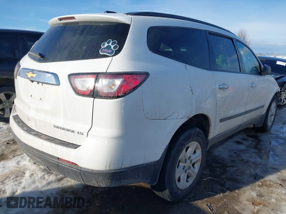 ✅ 2016 Chevrolet Traverse LS • VIN: 1GNKVFED2GJ183597 • Lot: 43952200. Wystawiony na IAAI z przebiegiem 71 422 mil. Bezpłatny archiwum sprzedaży aukcyjnych z USA i szczegółowy raport historii pojazdu na DreamBid. Zdjęcie 4.