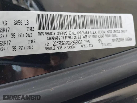 ✅ 2016 Dodge Grand Caravan SE Plus • VIN: 2C4RDGBG6GR359853 • Lot: 43116017. Wystawiony na IAAI z przebiegiem 128 092 mil. Bezpłatny archiwum sprzedaży aukcyjnych z USA i szczegółowy raport historii pojazdu na DreamBid. Zdjęcie 9.