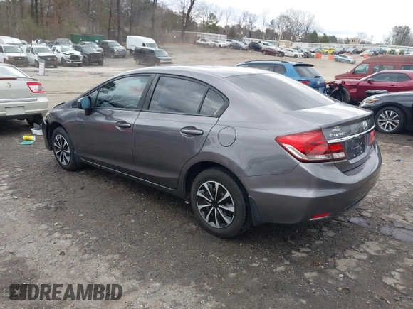 ✅ 2015 Honda Civic LX • VIN: 19XFB2F5XFE095511 • Lot: 44391949. Wystawiony na IAAI z przebiegiem 159 165 mil. Bezpłatny archiwum sprzedaży aukcyjnych z USA i szczegółowy raport historii pojazdu na DreamBid. Zdjęcie 3.