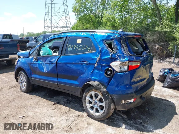 ✅ 2022 Ford EcoSport SE • VIN: MAJ6S3GL8NC467927 • Lot: 44995634. Wystawiony na IAAI z przebiegiem 31 067 mil. Bezpłatny archiwum sprzedaży aukcyjnych z USA i szczegółowy raport historii pojazdu na DreamBid. Zdjęcie 3.