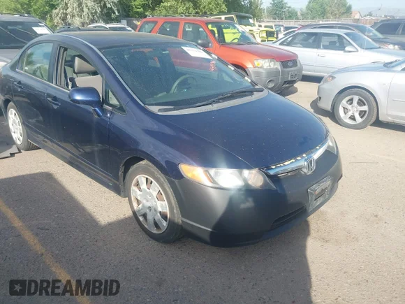 ✅ 2006 Honda Civic LX • VIN: 1HGFA165X6L142459 • Лот: 45571786. Опубликован ранее на IAAI с пробегом 203 202 миль. Бесплатный доступ к архиву аукционных продаж из США и подробный отчёт об истории автомобиля на DreamBid. Изображение 1.