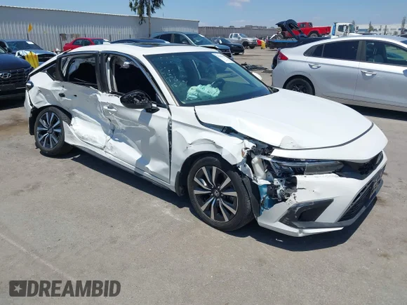 ✅ 2022 Honda Civic EX-L • VIN: 19XFL1H72NE008012 • Lot: 45088167. Wystawiony na IAAI z przebiegiem 41 684 mil. Bezpłatny archiwum sprzedaży aukcyjnych z USA i szczegółowy raport historii pojazdu na DreamBid. Zdjęcie 1.