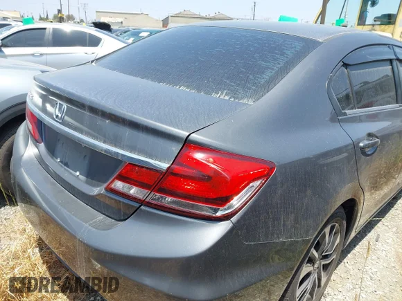 ✅ 2013 Honda Civic EX • VIN: 2HGFB2F80DH525365 • Lot: 44487886. Listed on IAAI with 153,584 mi. Free auction sales archive from the USA and detailed vehicle history report at DreamBid. Image 4.