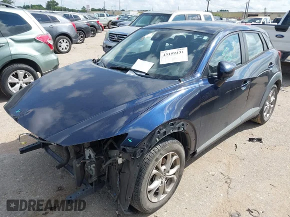 ✅ 2018 Mazda CX-3 Sport • VIN: JM1DKDB70J0305836 • Lot: 43159431. Wystawiony na IAAI z przebiegiem 90 062 mil. Bezpłatny archiwum sprzedaży aukcyjnych z USA i szczegółowy raport historii pojazdu na DreamBid. Zdjęcie 2.