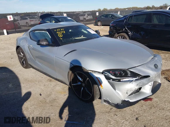 ✅ 2022 Toyota Supra 3.0 • VIN: WZ1DB0C04NW051157 • Lot: 43792403. Listed on IAAI with 44,676 mi. Free auction sales archive from the USA and detailed vehicle history report at DreamBid. Image 1.
