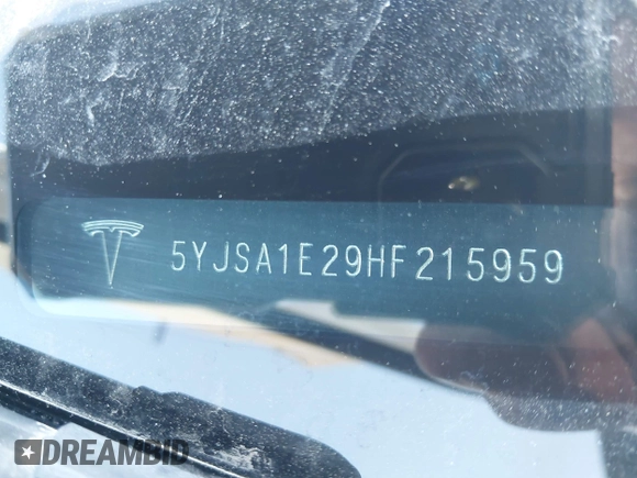 ✅ 2017 Tesla Model S 100D • VIN: 5YJSA1E29HF215959 • Lot: 42888418. Wystawiony na IAAI z przebiegiem 137 780 mil. Bezpłatny archiwum sprzedaży aukcyjnych z USA i szczegółowy raport historii pojazdu na DreamBid. Zdjęcie 9.