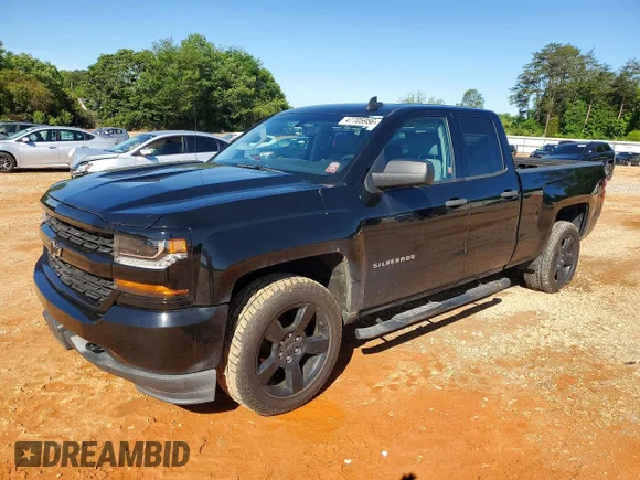 ✅ 2018 Chevrolet Silverado 1500 Custom • VIN: 1GCVKPEC2JZ176315 • Lot: 47705956. Listed on Copart with 96,129 mi. Free auction sales archive from the USA and detailed vehicle history report at DreamBid. Image 1.