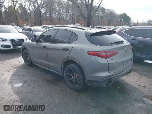 ✅ 2018 Alfa Romeo Stelvio • VIN: ZASFAKAN9J7B78261 • Lot: 44500439. Listed on IAAI with 74,576 mi. Free auction sales archive from the USA and detailed vehicle history report at DreamBid. Image 3.