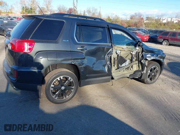 ✅ 2017 GMC Terrain SLE • VIN: 2GKFLTE34H6150027 • Lot: 43677558. Wystawiony na IAAI z przebiegiem 99 592 mil. Bezpłatny archiwum sprzedaży aukcyjnych z USA i szczegółowy raport historii pojazdu na DreamBid. Zdjęcie 4.