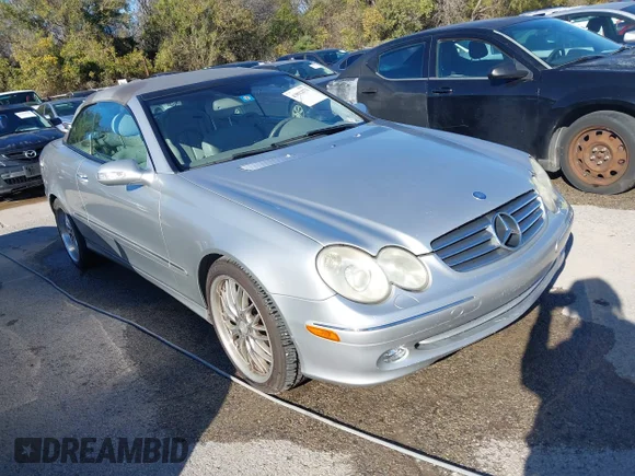 ✅ 2004 Mercedes-Benz CLK 320 • VIN: WDBTK65G24T024755 • Lot: 43812573. Listed on IAAI with 99,954 mi. Free auction sales archive from the USA and detailed vehicle history report at DreamBid. Image 1.