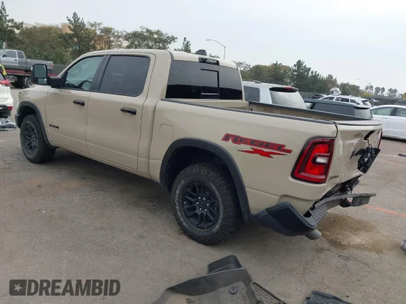 ✅ 2025 Ram 1500 Rebel • VIN: 1C6SRFLP8SN663338 • Lot: 44186976. Wystawiony na IAAI z przebiegiem 14 683 mil. Bezpłatny archiwum sprzedaży aukcyjnych z USA i szczegółowy raport historii pojazdu na DreamBid. Zdjęcie 3.