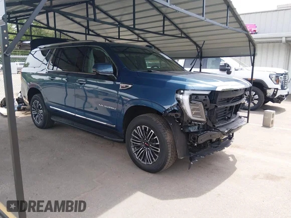 ✅ 2025 GMC Yukon XL Elevation • VIN: 1GKS2GRDXSR404296 • Lot: 45175005. Listed on IAAI with 4,752 mi. Free auction sales archive from the USA and detailed vehicle history report at DreamBid. Image 1.