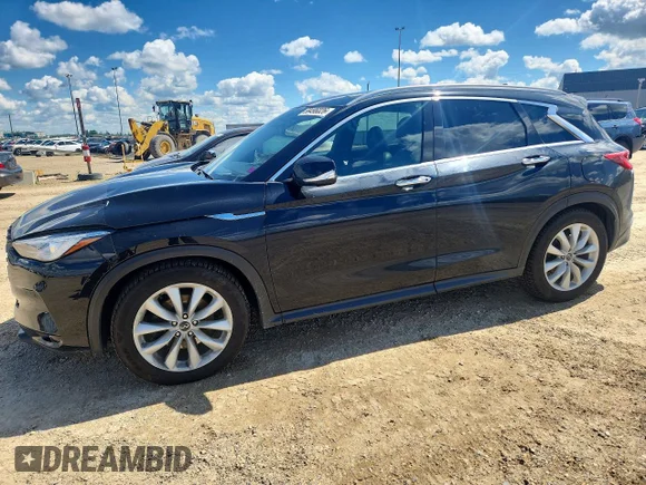 ✅ 2019 Infiniti QX50 Essential • VIN: 3PCAJ5M33KF111049 • Lot: 58496026. Listed on Copart with 120,085 km. Free auction sales archive from the USA and detailed vehicle history report at DreamBid. Image 1.