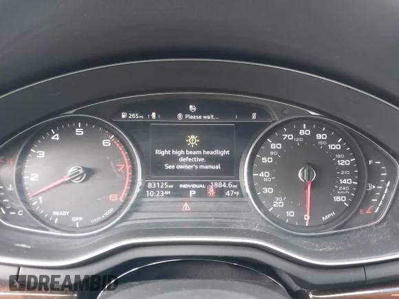 ✅ 2019 Audi A5 Sportback Premium • VIN: WAUANCF5XKA069153 • Lot: 43586788. Listed on IAAI with 83,125 mi. Free auction sales archive from the USA and detailed vehicle history report at DreamBid. Image 7.