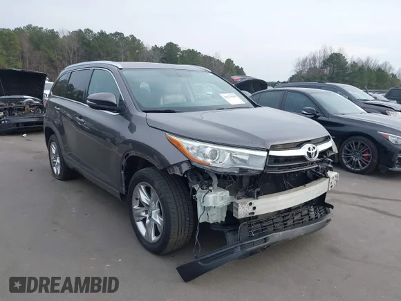 ✅ 2014 Toyota Highlander Limited • VIN: 5TDYKRFH0ES019439 • Lot: 44475410. Listed on IAAI with 247,381 mi. Free auction sales archive from the USA and detailed vehicle history report at DreamBid. Image 1.