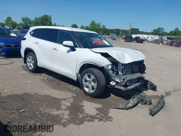 ✅ 2022 Toyota Highlander L • VIN: 5TDCZRBHXNS184202 • Lot: 42292281. Listed on IAAI with 15,141 mi. Free auction sales archive from the USA and detailed vehicle history report at DreamBid. Image 1.