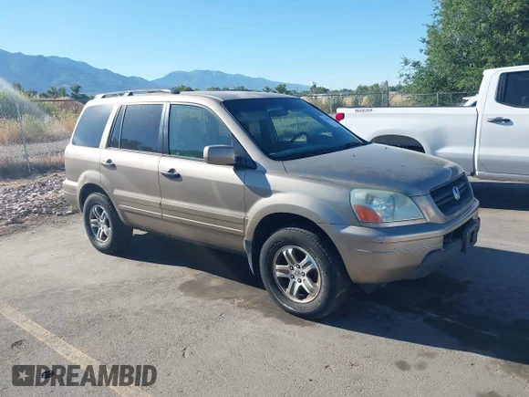 ✅ 2003 Honda Pilot EX • VIN: 2HKYF18513H618877 • Лот: 45364741. Опубліковано раніше на IAAI з пробігом 394 082 миль. Безкоштовний доступ до архіву аукціонних продажів зі США та докладний звіт про історію автомобіля на DreamBid. Зображення 1.