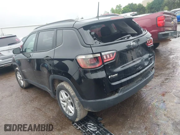 ✅ 2018 Jeep Compass Sport • VIN: 3C4NJCAB8JT107161 • Лот: 45138392. Опубликован ранее на IAAI с пробегом 189 910 миль. Бесплатный доступ к архиву аукционных продаж из США и подробный отчёт об истории автомобиля на DreamBid. Изображение 3.