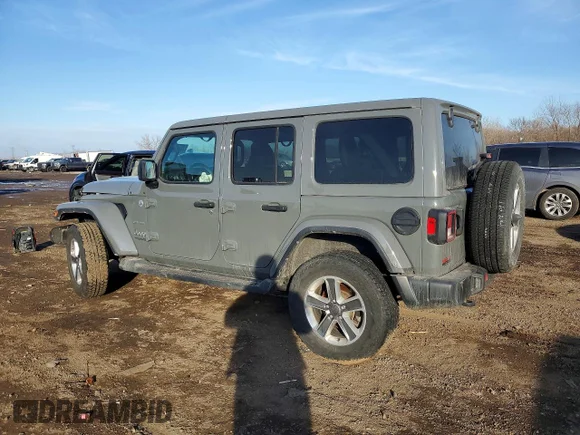 ✅ 2021 Jeep Wrangler Unlimited Sahara • VIN: 1C4HJXEN0MW502104 • Lot: 76976855. Wystawiony na Copart z przebiegiem 29 947 mil. Bezpłatny archiwum sprzedaży aukcyjnych z USA i szczegółowy raport historii pojazdu na DreamBid. Zdjęcie 2.