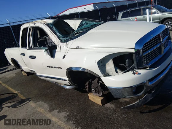✅ 2006 Dodge 1500 SLT • VIN: 1D7HA18N76J200632 • Lot: 45034343. Listed on IAAI with 288,081 mi. Free auction sales archive from the USA and detailed vehicle history report at DreamBid. Image 1.