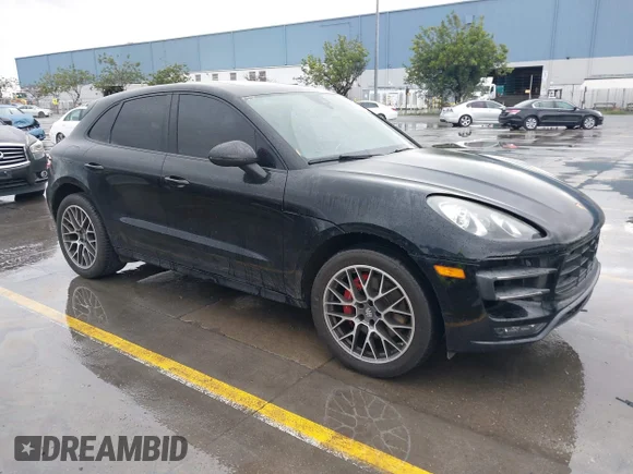 ✅ 2015 Porsche Macan Turbo • VIN: WP1AF2A54FLB90965 • Lot: 44293113. Listed on IAAI with 83,024 mi. Free auction sales archive from the USA and detailed vehicle history report at DreamBid. Image 1.