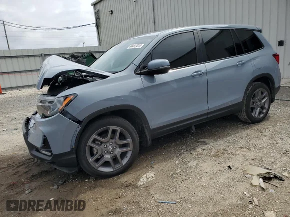 ✅ 2022 Honda Passport EX-L • VIN: 5FNYF7H55NB007030 • Lot: 84402415. Listed on Copart with Not provided. Free auction sales archive from the USA and detailed vehicle history report at DreamBid. Image 1.