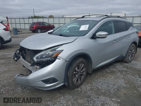 ✅ 2018 Nissan Murano SV • VIN: 5N1AZ2MG8JN130279 • Lot: 43822165. Wystawiony na IAAI z przebiegiem 131 953 mil. Bezpłatny archiwum sprzedaży aukcyjnych z USA i szczegółowy raport historii pojazdu na DreamBid. Zdjęcie 2.