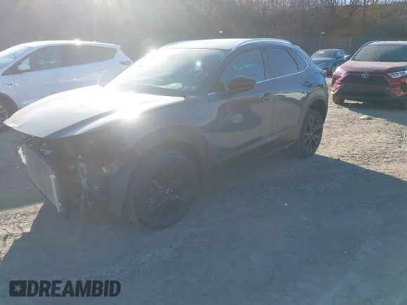 ✅ 2021 Mazda CX-30 Turbo • VIN: 3MVDMBAY0MM247560 • Лот: 43966400. Опубліковано раніше на IAAI з пробігом 53 226 миль. Безкоштовний доступ до архіву аукціонних продажів зі США та докладний звіт про історію автомобіля на DreamBid. Зображення 2.