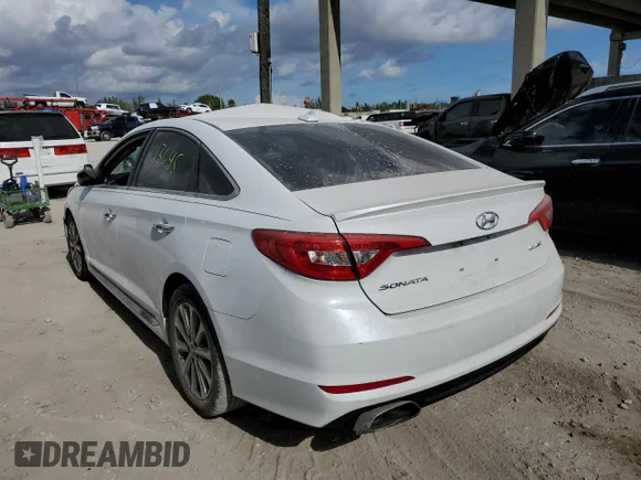✅ 2017 Hyundai Sonata Sport • VIN: 5NPE34AF4HH482803 • Лот: 73570422. Опубликован ранее на Copart с пробегом 43 645 миль. Бесплатный доступ к архиву аукционных продаж из США и подробный отчёт об истории автомобиля на DreamBid. Изображение 2.