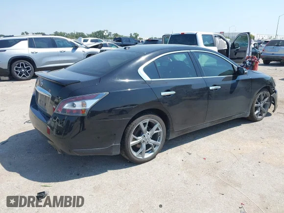 ✅ 2014 Nissan Maxima S • VIN: 1N4AA5AP7EC495240 • Lot: 43115527. Listed on IAAI with 154,031 mi. Free auction sales archive from the USA and detailed vehicle history report at DreamBid. Image 4.