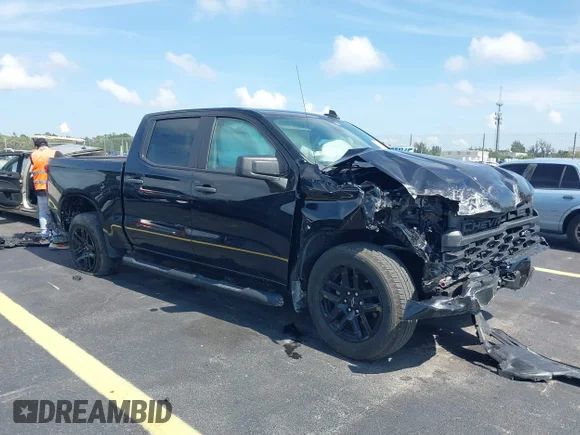 ✅ 2024 Chevrolet Silverado 1500 Custom • VIN: 1GCPABEK5RZ230336 • Lot: 42669490. Listed on IAAI with 15,086 mi. Free auction sales archive from the USA and detailed vehicle history report at DreamBid. Image 1.