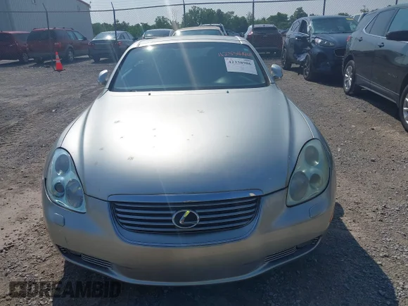 ✅ 2004 Lexus SC 430 • VIN: JTHFN48YX40050423 • Лот: 42338906. Опубліковано раніше на IAAI з пробігом 183 211 миль. Безкоштовний доступ до архіву аукціонних продажів зі США та докладний звіт про історію автомобіля на DreamBid. Зображення 6.