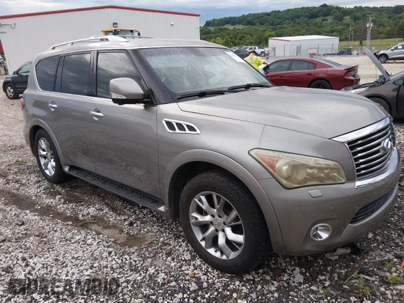 ✅ 2012 Infiniti QX56 7-passenger • VIN: JN8AZ2NF8C9518719 • Lot: 45414733. Listed on IAAI with 170,839 mi. Free auction sales archive from the USA and detailed vehicle history report at DreamBid. Image 1.