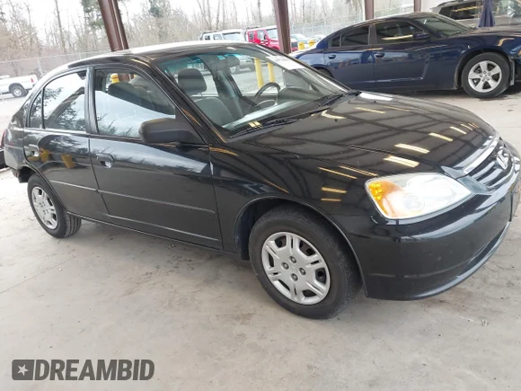 ✅ 2002 Honda Civic DX • VIN: 2HGES151X2H532105 • Lot: 44770090. Listed on IAAI with 137,795 mi. Free auction sales archive from the USA and detailed vehicle history report at DreamBid. Image 1.